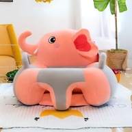 Assento Bebê Almofada Sofá Infantil Antialérgico com Enchimento - Elefantinha Rosa - imagem 5