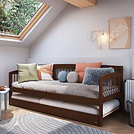 Sofá Cama Andover Walnut: Conforto e Estilo em Um Só - imagem 1