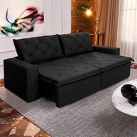 Sofá Cama Bangkok 2,50m: Retrátil, Reclinável e Velut! - imagem 1