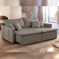 Sofá Cama Veludo 200cm: Conforto e Estilo - imagem 1