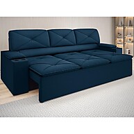 Sofá com Porta Copos Retrátil e Reclinável Pop 2,05m - Conforto e Estilo - imagem 1
