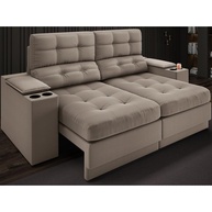 Sofá Eureka com USB e Porta Copos: Conforto Moderno em 1,70m - imagem 1