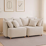 Sofá Liverpool Bipartido 160cm Bege – Conforto e Estilo Moderno - imagem 1