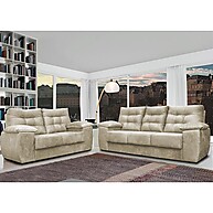 Sofá Luxemburgo: Conforto e Elegância em Suede Bege - imagem 1