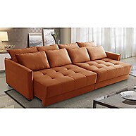 Sofá Retrátil 2,50m Carol Veludo – Conforto e Elegância - imagem 1