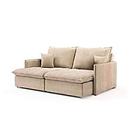 Sofá Retrátil 3 Lugares Bege: Conforto e Estilo - imagem 1