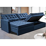 Sofá Retrátil com Baú 2m Cama inBox: Conforto e Armazenamento - imagem 1