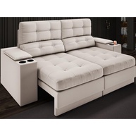 Sofá Retrátil Eureka: Conforto e USB - NETSOFAS - imagem 1