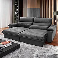 Sofá Retrátil Grécia 2,50m: Conforto e Estilo! - imagem 1