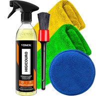 Kit Completo Limpeza e Higienização de Couro: Banco, Sofá, Bolsa e Estofado - Vonixx e Karbox - imagem 1