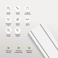 Moldura de Teto Autocolante EVA: Sofisticação e Praticidade para sua Decoração (Rolo 10m) - imagem 3