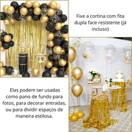 Cortina Metalizada: Brilho e Sofisticação! - imagem 2