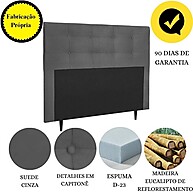 Cabeceira King 195cm Helena: Suede e Sofisticação - imagem 2