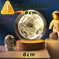 Kit Decorativo Luminária Bola Galáxia + Estátua Pensador Abstrato - Decoração Criativa e Sofisticada - imagem 5