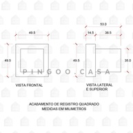 Acabamento Registro Mearim Pingoo: Prata Sofisticada - imagem 2