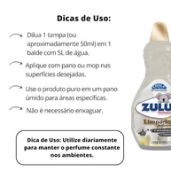 Limpador Perfumado Zulu Chá Branco 1L - Limpeza Eficiente com Fragrância Sofisticada - imagem 5