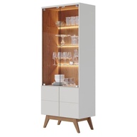 Cristaleira Noronha Off White Matte Freijó – Design Sofisticado - imagem 2
