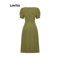Vestido Elegante Lovito: Franzido e Sofisticado - imagem 2