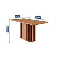 Mesa Julieta 160cm para Sala de Jantar – Design Moderno e Sofisticado - imagem 2