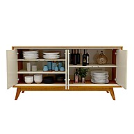 Balcão Buffet Requinte 4 Portas com LED: Moderno e Sofisticado - imagem 2