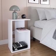 Mesa de Cabeceira Lírios Branco - Design Sofisticado e Moderno para Seu Quarto - imagem 3