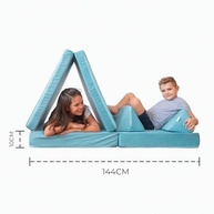 Freso Baby Soft Play Sofá de Brincar Infantil Montessori Verde - 4 Peças Modulares Macias e Estimulantes - imagem 4