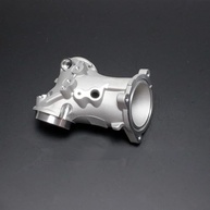 Manifold de Admissão POWERJAMES Silver Cast-On 55mm para Harley Davidson M8 Touring e Softail - imagem 3
