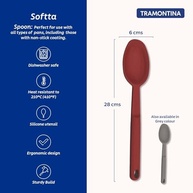 Colher para Servir Tramontina Softta com Silicone Macio - Design Ergonômico e Durabilidade - imagem 4
