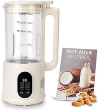 DFJKJUU Máquina Automática De Leite Nozes, 8 Em 1, Soja 1,2 L Para Amêndoas Caseiras, Aveia, Soja, Coco, Vegetal E Bebidas Não Lácteas, Temporizador 12 Horas/Limpeza Automática/Temperatura Ambiente/ - imagem 1