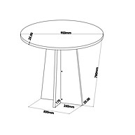 Sala de Jantar Completa: Mesa Chilli + 4 Cadeiras Sol - imagem 2