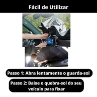 Quebra-Sol Retrátil Portátil: Proteção UV e Térmica Essencial para Seu Carro - imagem 5