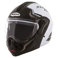 Capacete Mixs MX Captiva Robocop Escamoteável com Viseira Solar Interna - Branco - imagem 4