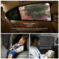 Kit 4 Capas Protetoras de Janela para Carro: Proteção Solar e Contra Mosquitos para SUV e Sedã - imagem 4