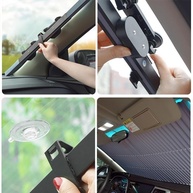 Protetor Solar Retrátil para Para-brisa de Carro - Proteção UV e Calor - imagem 4