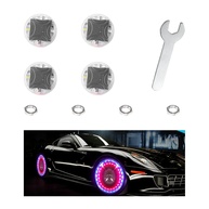 Augeny 4 Peças Luzes de Roda Solar LED para Carro - Segurança e Estilo Noturno - imagem 1