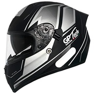 Capacete Moto GP Tech V128 Faster SV: Segurança e Estilo com Viseira Solar Interna - Preto 61 - imagem 2