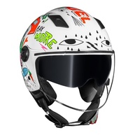 Capacete Norisk Orion Free Masculino Aberto Branco com Óculos Solar Integrado - imagem 5