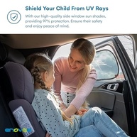 Enovoe Persiana para Bebê: Proteção Solar Essencial para o Carro (2 Unidades) - imagem 3