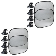 Kit 4 Protetores Solares para Carro com Ventosa - Proteção UV para Janelas Dianteiras, Traseiras e Laterais - imagem 2