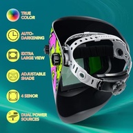 Capacete de Soldagem TRQWH: Visão Ampla Cor Verdadeira e 4 Sensores de Arco - imagem 3