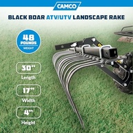 Ancinho de Paisagem Black Boar para ATV/UTV: Prepare o Solo com Facilidade - imagem 4