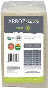 Arroz Cateto Curto Branco Orgânico Solst 1kg - imagem 1