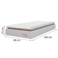 Cama Box Colchão Solteiro com Molas Ensacadas City Pillow Top 88x188x61cm - Conforto Premium e Estilo Moderno - imagem 5