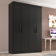 Guarda-Roupa Solteiro Lisboa 4 Portas com 2 Gavetas – Design Moderno e Organização Inteligente - imagem 2