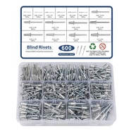 Kit Completo 600 Rebites Pop Alumínio 15 Tamanhos - Solução Durável para Seus Projetos - imagem 1