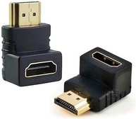 Kit 10 Adaptadores HDMI 90 Graus em L: Solução Perfeita para TVs na Parede - imagem 1