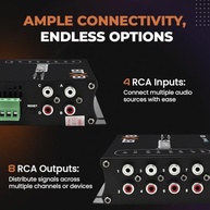Marts Digital BTX8-DSP: Processador de Áudio 8 Canais 32Bits 96KHz com Bluetooth para Som Imersivo - imagem 4