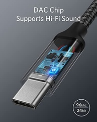 Adaptador Anker USB-C para P2 (3.5mm) - Som Cristalino para Samsung, Pixel e Mais - imagem 4