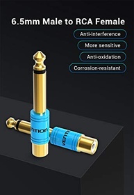 Adaptador P10 Macho para RCA Fêmea Vention: Conexão Profissional e Som de Alta Fidelidade - imagem 3