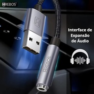 Adaptador Áudio USB P2 Alta Fidelidade: Som Imersivo para PC e Notebook - imagem 5